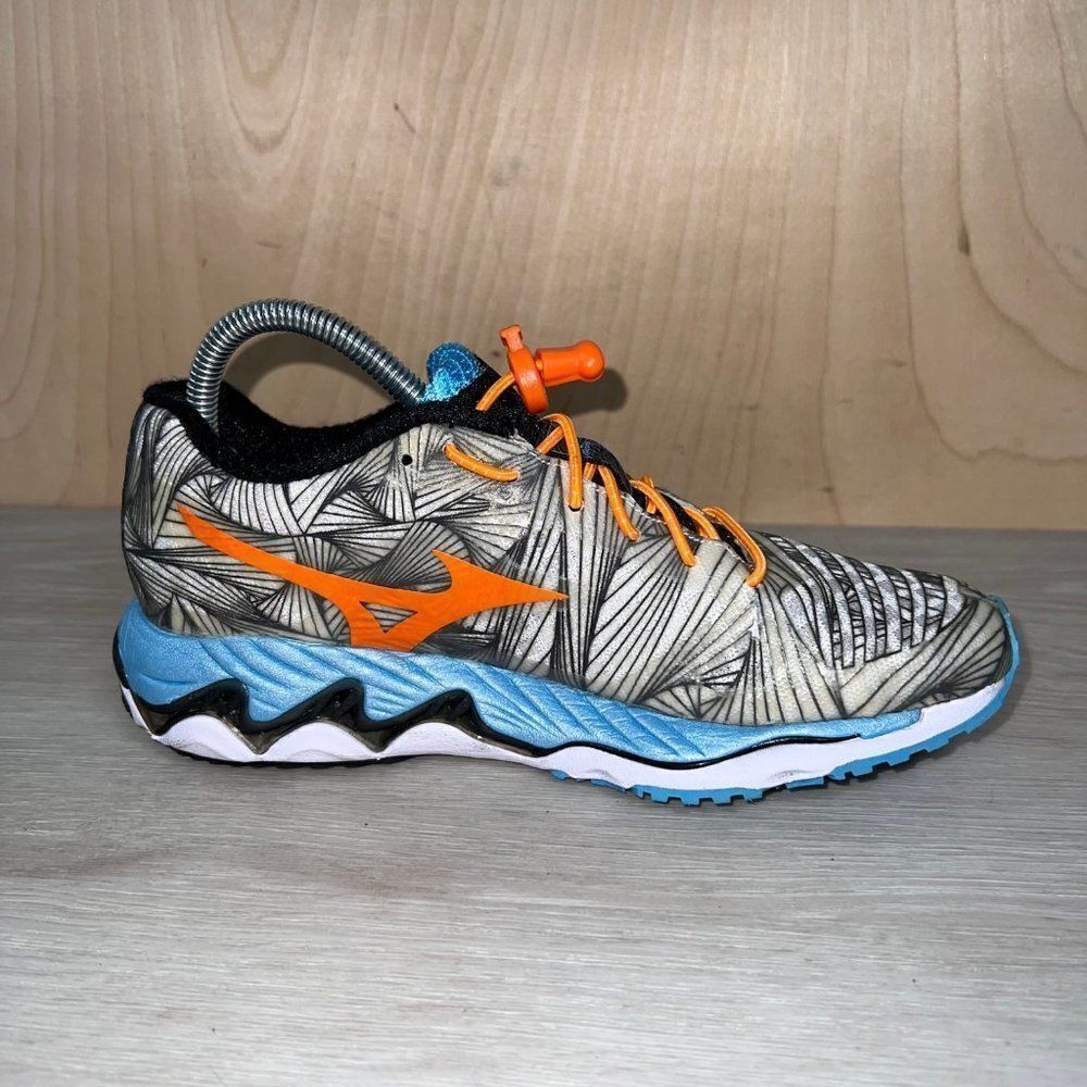 ‎Mizuno Wave Paradox 4 White/Black/Orange/Blue Women's 6.5 - Picture 6 of 10